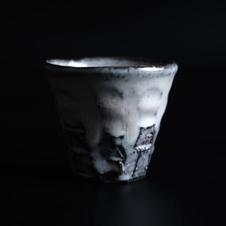 ミニカップ　 ～カット黒窯変 ～
