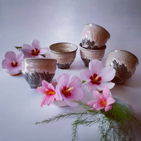 萩焼　未使用新品　茶碗　國輔窯　kunisukegama 萩焼 國輔窯 鬼白萩筆洗形茶碗 2 | Pay ID