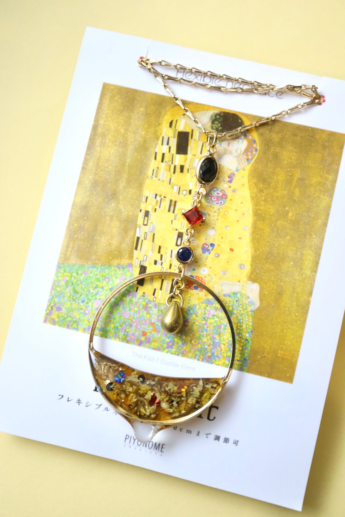 クリムト】絵画モチーフのRavissant フレキシブルネックレス