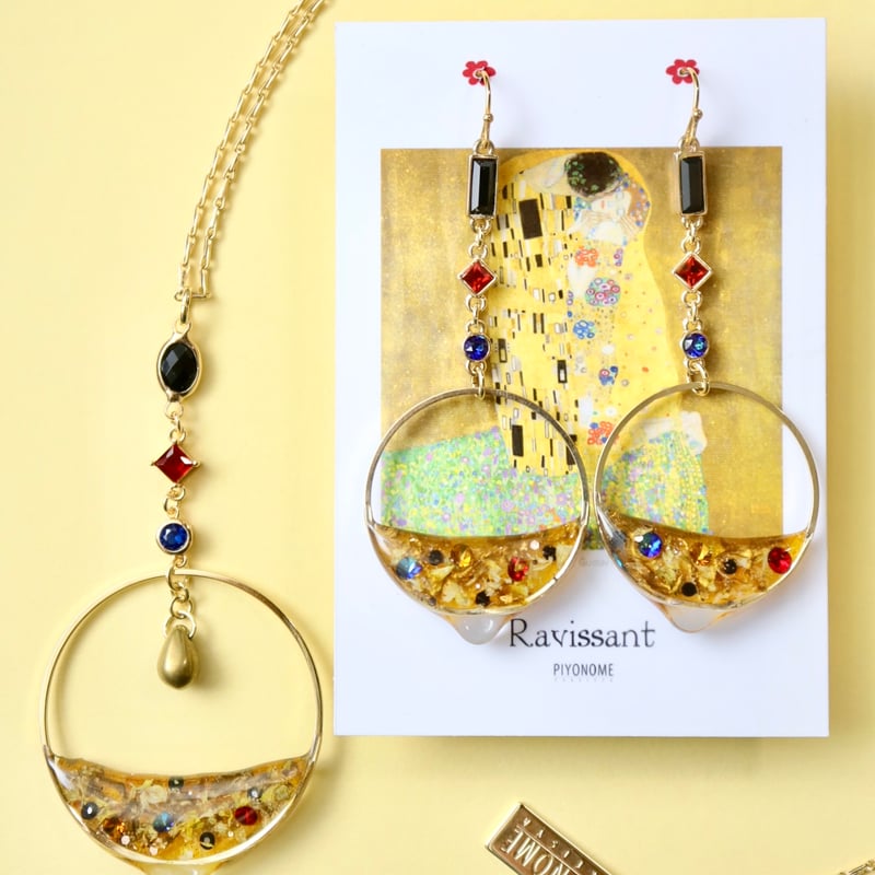 クリムト】絵画モチーフのRavissant フレキシブルネックレス