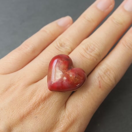 【リング赤】Heart ring