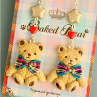 【B】Baked bear テディベアクッキーイヤーアクセサリー