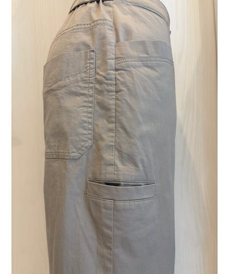 『Ganosch』綿ストレッチサテン、ワイドパンツ