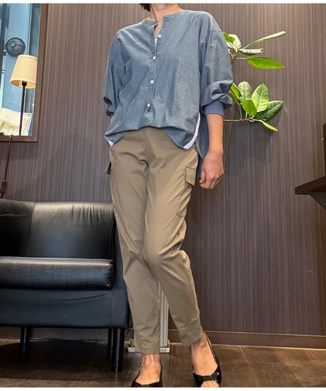 『BLUE FRONCE』サイドライン入り🌈薄手綿シャツ