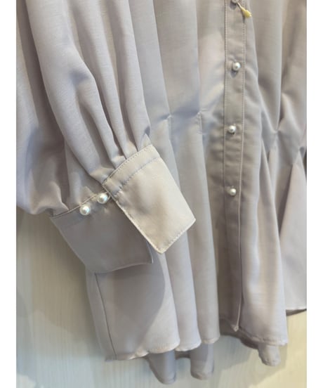 『Nolley's』シアースキッパータック半袖ブラウス