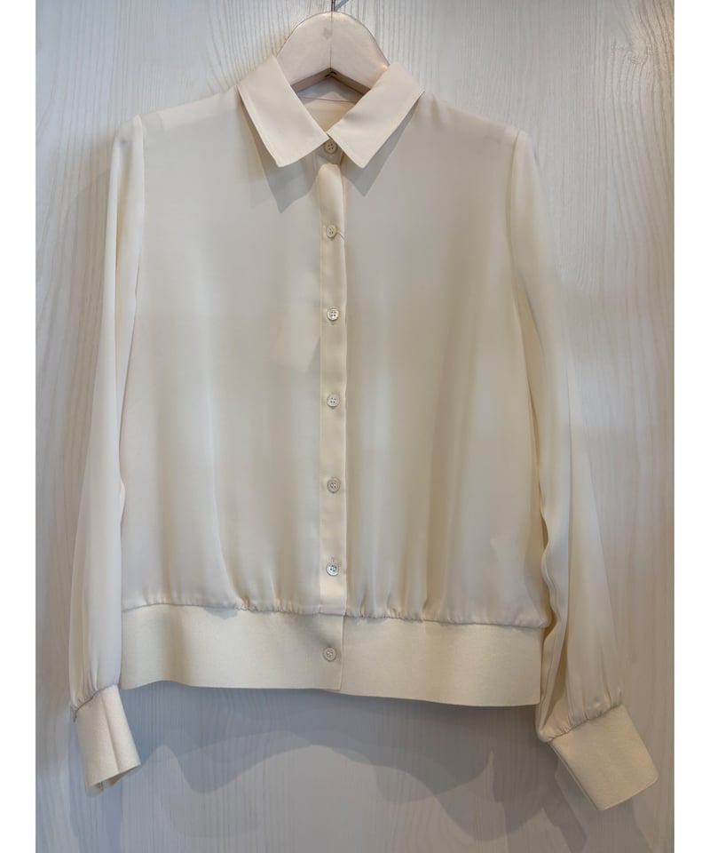 【NOLLEY'S】カフス裾リブシフォンシャツ Nolley's』カフス裾リブシフォンブラウス | petitluxe