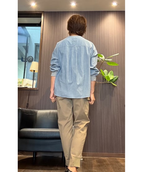 『BLUE FRONCE』サイドライン入り🌈薄手綿シャツ