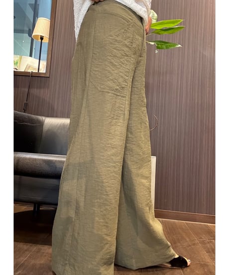『Ganosch』麻入りワイドストレートパンツ✨