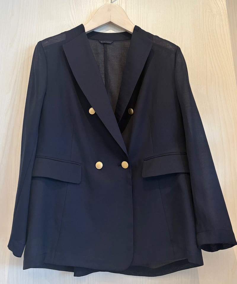 【新品タグ付き】BLUE FRONCE　シアーブルゾン　ブラック　ブルーフロンス BLUE FRONCE』こなれシアージャケット | petitluxe