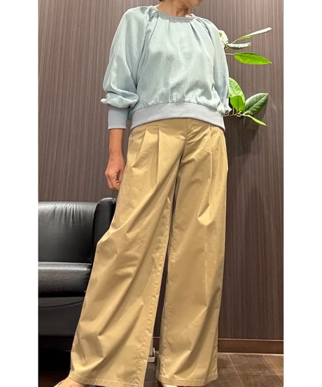 『Ganosch』タックワイドパンツ