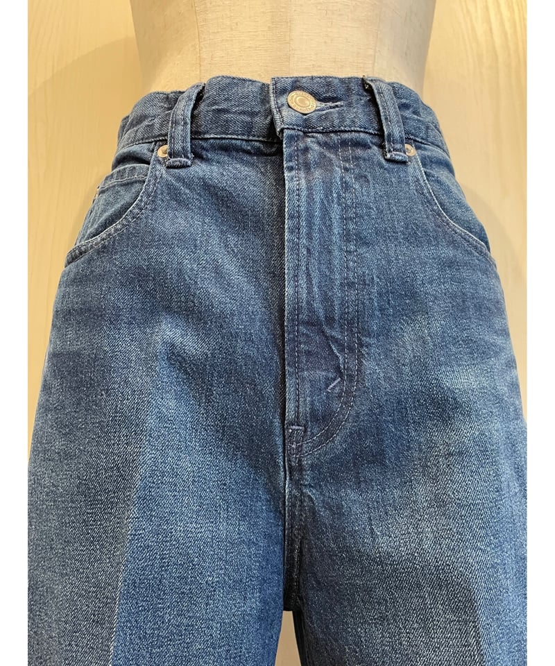 SEA 加工デニム VINTAGE ハイライズセンタープレス レア美品 SEA シー VINTAGE ハイライズセンタープレスデニムパンツ - メルカリ