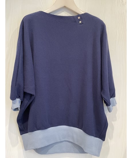 『petitluxe＋』ワッフル生地ドルマンプルオーバー