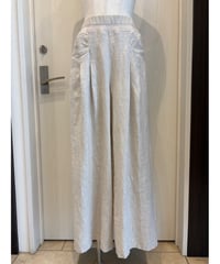 『BLUE FRONCE』フレンチリネン🌱タック入りワイドパンツ