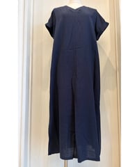 『リリイト』リネン入りワンウォッシュ加工ワンピース