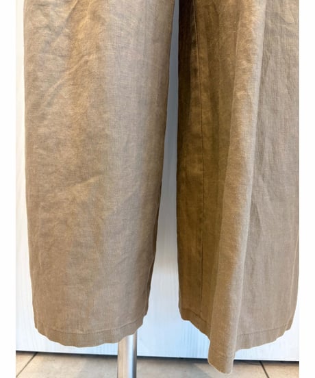 『BLUE FRONCE』フレンチリネン🌱タック入りワイドパンツ