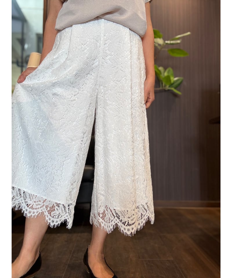 Nolley's』クロップドワイドレースパンツ | petitluxe