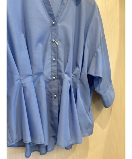 『Nolley's』シアースキッパータック半袖ブラウス