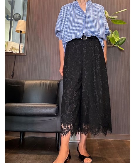 『Nolley's』クロップドワイドレースパンツ