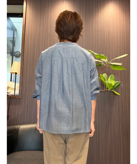 『BLUE FRONCE』サイドライン入り🌈薄手綿シャツ