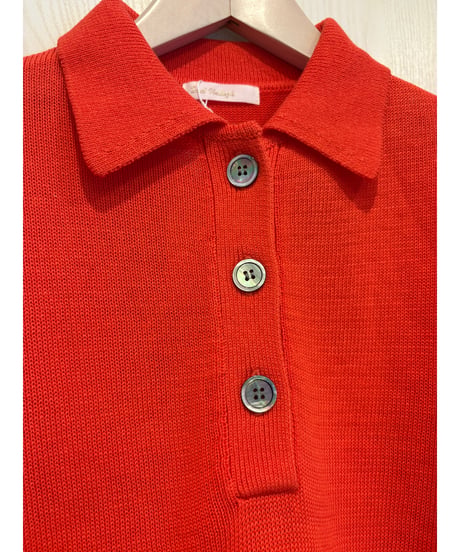 『Nolley's』ギマコットンポロ衿ニット