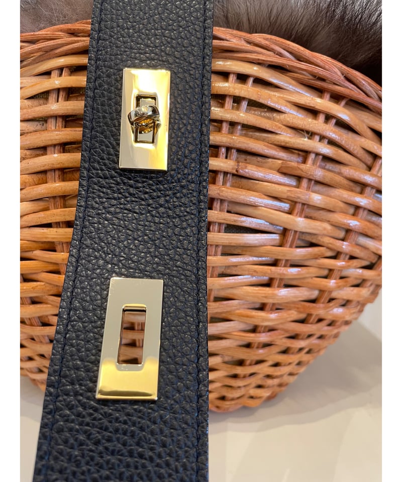 スプリットラタン♡フィッチ♡牛革バック VIOLADORO』スプリットラタンバスケット | petitluxe