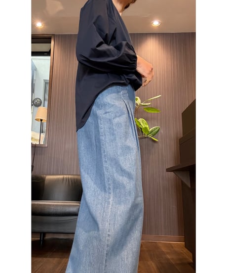 『Ganosch』タックワイドパンツ