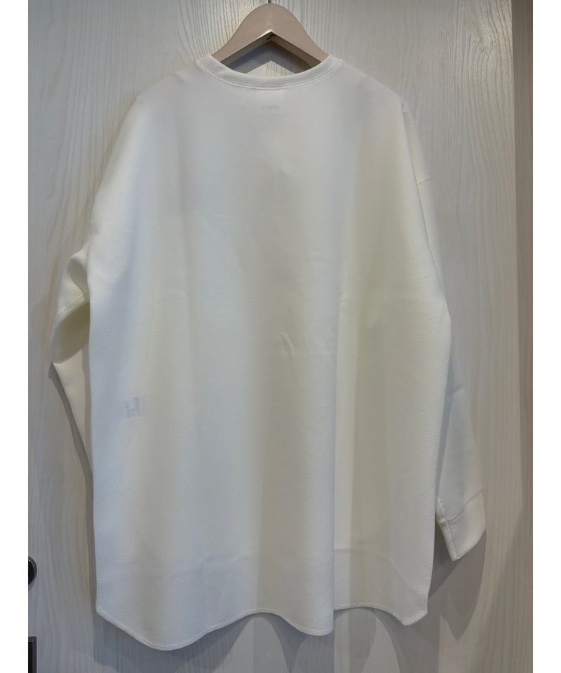 北欧暮らしの道具店　ホワイト 長袖プルオーバー ポリエステルステッチ入り長袖プルオーバー | petitluxe