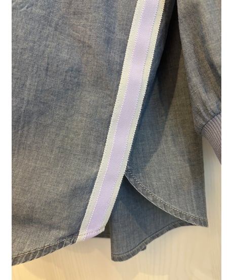 『BLUE FRONCE』サイドライン入り🌈薄手綿シャツ