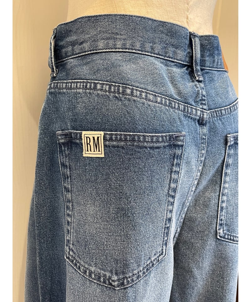 【新品】NOLLEY'S Rie Miller ハイウエストバギーデニム M Rie Miller ジーンズ デニム デニムパンツ 「RM denim」ハイ