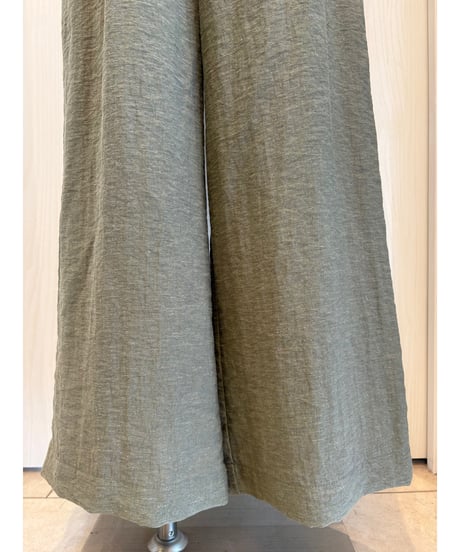 『Ganosch』麻入りワイドストレートパンツ✨