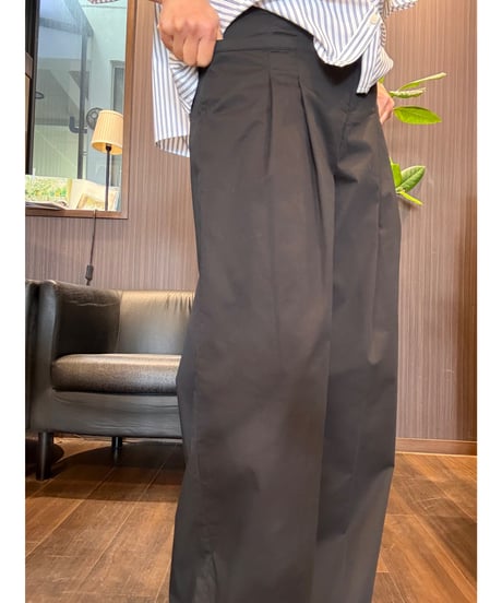 『Ganosch』タックワイドパンツ