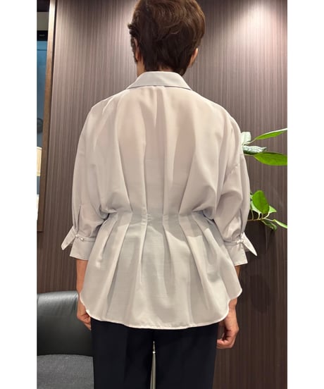 『Nolley's』シアースキッパータック半袖ブラウス