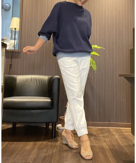 『petitluxe＋』ワッフル生地ドルマンプルオーバー