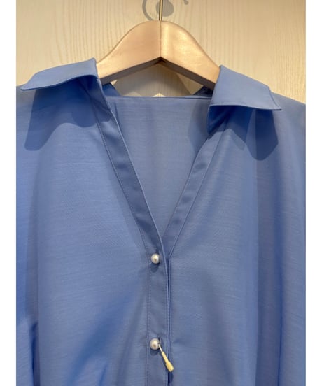 『Nolley's』シアースキッパータック半袖ブラウス
