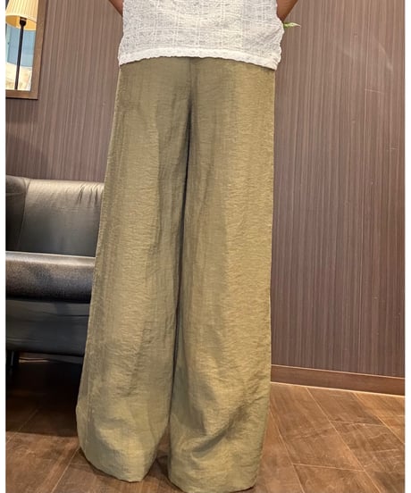 『Ganosch』麻入りワイドストレートパンツ✨