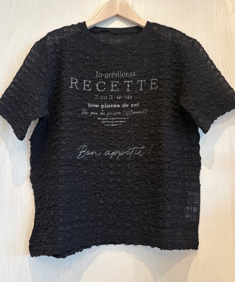 『Ganosch』シャーリングプリントTシャツ