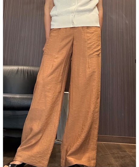 『Ganosch』麻入りワイドストレートパンツ✨