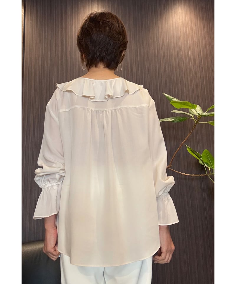 Nolley's』ラッフル襟とろみブラウス | petitluxe Nolley's』ラッフル襟とろみブラウス | petitluxe