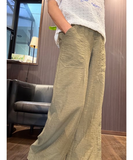 『Ganosch』麻入りワイドストレートパンツ✨
