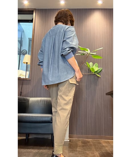『BLUE FRONCE』サイドライン入り🌈薄手綿シャツ