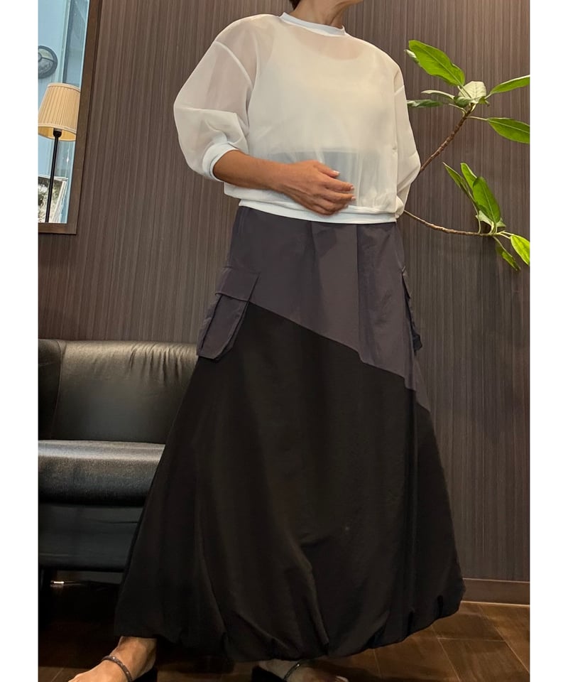 Ganosch』切り替えロングスカート | petitluxe