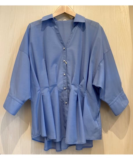 『Nolley's』シアースキッパータック半袖ブラウス