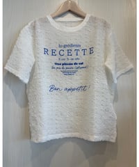 『Ganosch』シャーリングプリントTシャツ