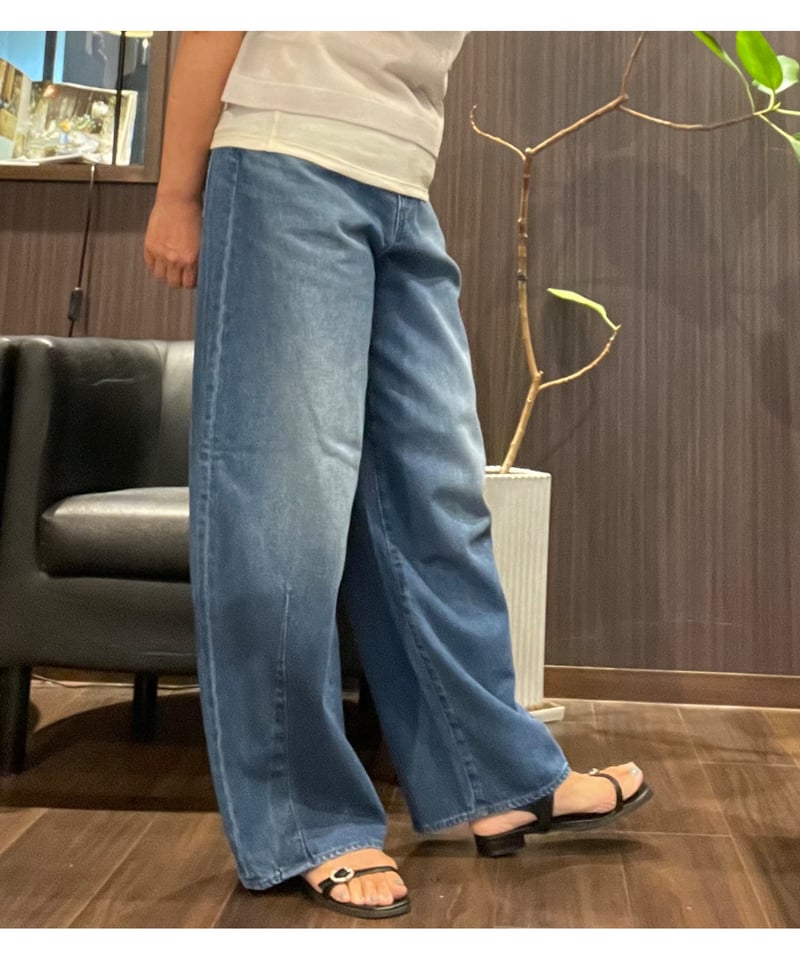 【新品】NOLLEY'S Rie Miller ハイウエストバギーデニム M Rie Miller（リエミラー）の「ハイウエストバギーデニム（デニム