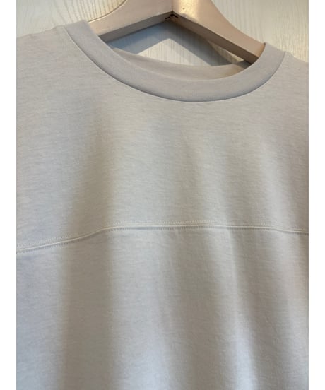 袖シアーコットンTシャツ