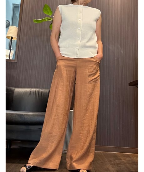 『Ganosch』麻入りワイドストレートパンツ✨