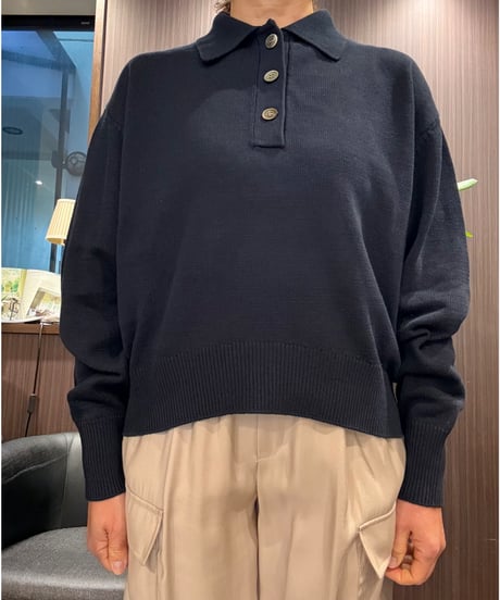 『Nolley's』ギマコットンポロ衿ニット