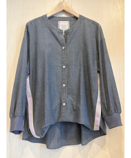 『BLUE FRONCE』サイドライン入り🌈薄手綿シャツ