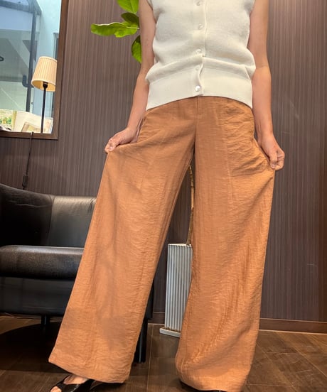 『Ganosch』麻入りワイドストレートパンツ✨
