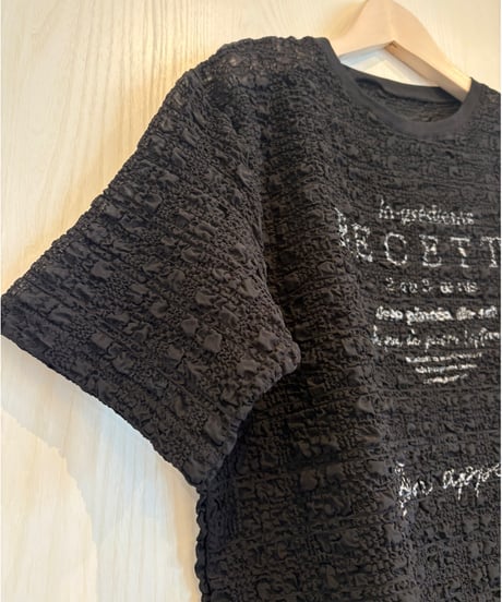 『Ganosch』シャーリングプリントTシャツ
